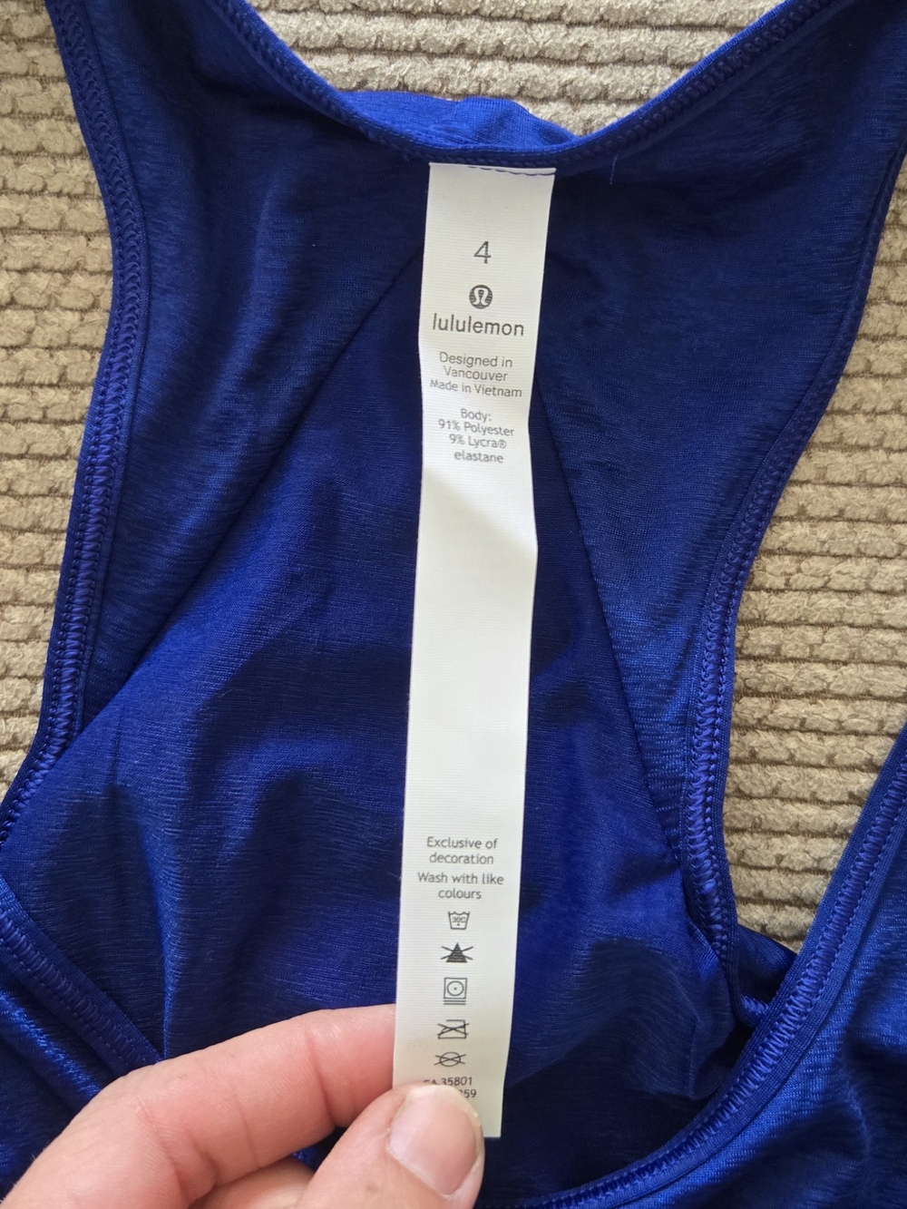 lululemon athletica Cobalt Blue Racerback Tank - Picture 4 of 4